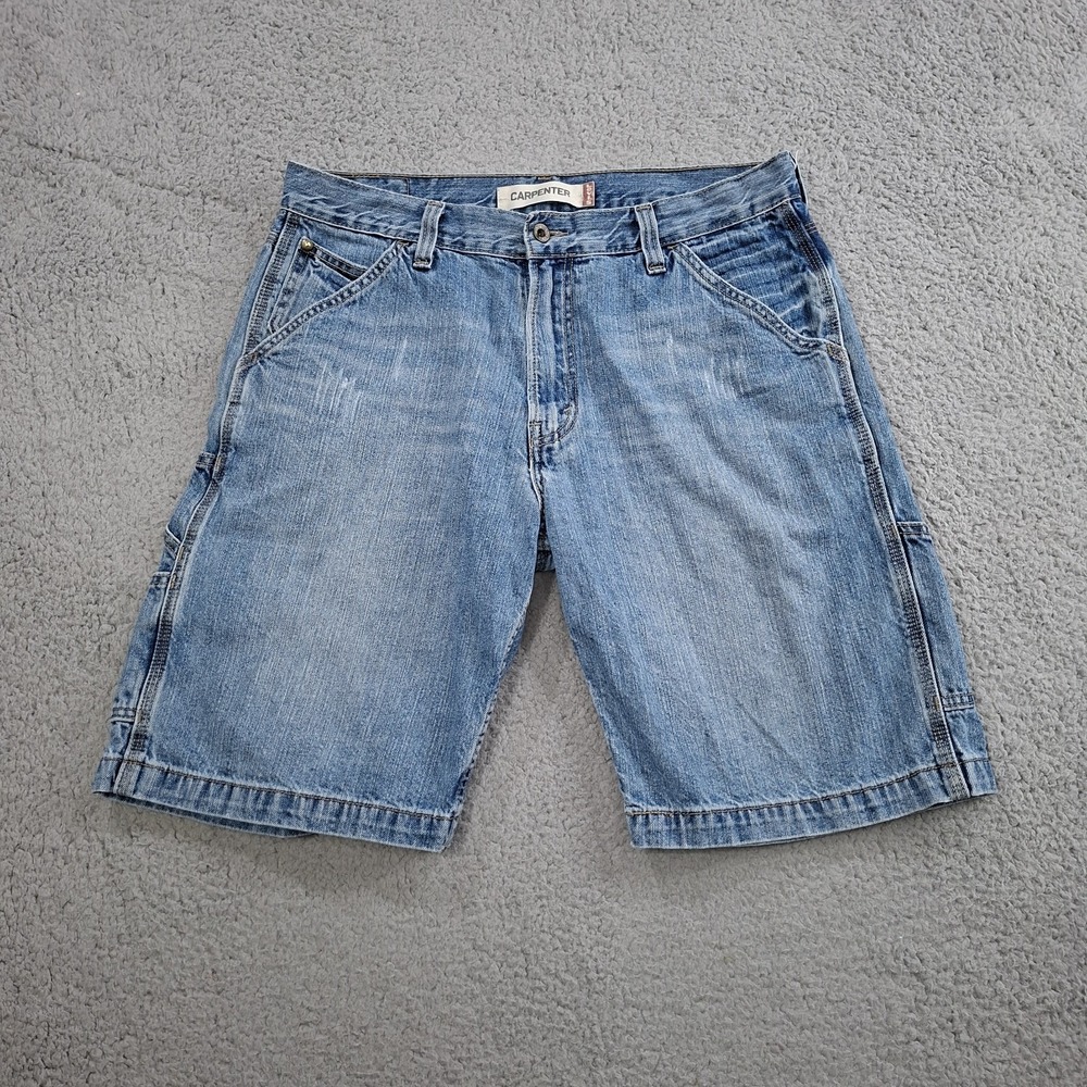 Vtg Levi's Denim Carpenter Shorts‎ Y2K Men's size 36* 100% Cotton Skater Baggy